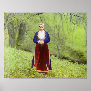 Poster Femme arménienne - Photo couleur Vintage de 1912