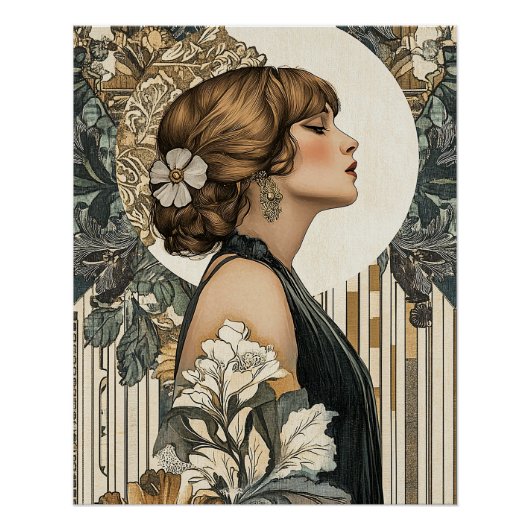 Poster Femme Art Nouveau (Devant)