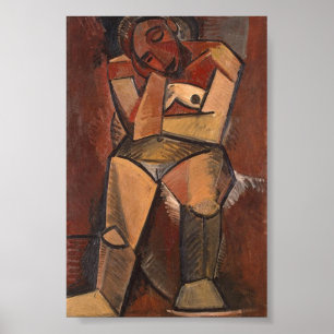 Poster Femme assise par Pablo Picasso (1908)