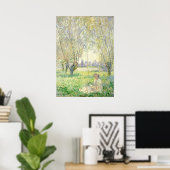 Poster Femme assise sous les saules - Claude Monet Fine A (Bureau à domicile)