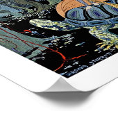 Poster Femme assise sur une tortue (Coin)