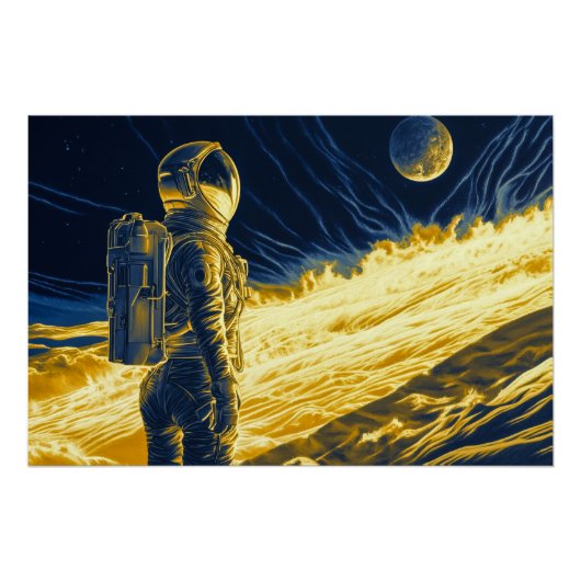 Poster Femme astronaute (Devant)