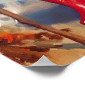 Poster Femme au café en haut (Coin)