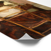 Poster Femme au miroir, Portrait Vintage (Coin)