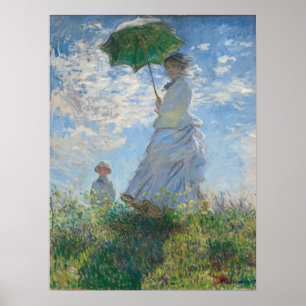 Poster Femme au parasol