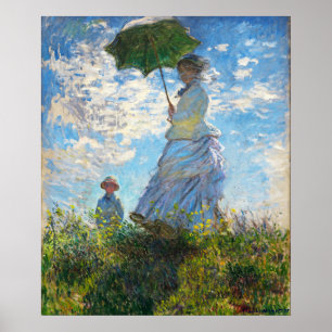 Poster Femme au parasol de Claude Monet