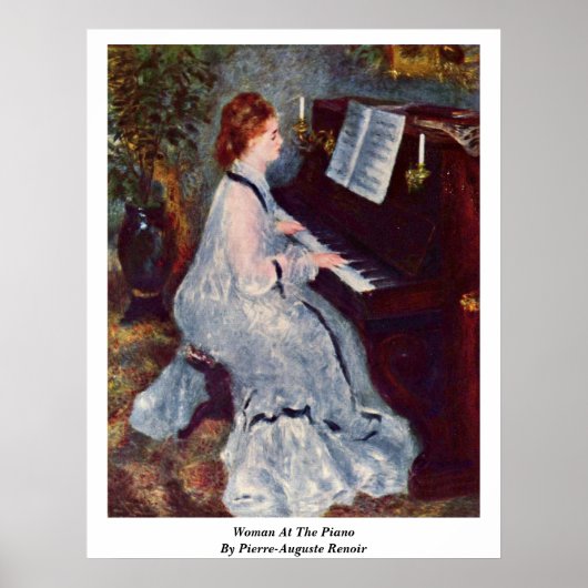 Poster Femme Au Piano De Pierre-Auguste Renoir (Devant)