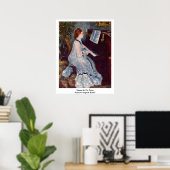 Poster Femme Au Piano De Pierre-Auguste Renoir (Bureau à domicile)