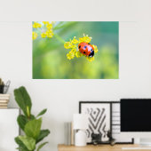 Poster femme au sommet (Bureau à domicile)