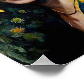 Poster Femme au tournesol (Coin)