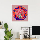 Poster Femme autonome (Bureau à domicile)