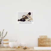 Poster Femme Aux Bas Vertes Par Egon Schiele (Cuisine)