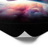 Poster Femme aux cheveux cosmiques Aura (Coin)