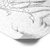 Poster Femme aux lèvres rouges (Coin)