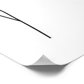 Poster Femme Aux Lèvres Rouges Et Rouge Nails Line Art (Coin)