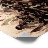 Poster - Femme aux papillons (Coin)