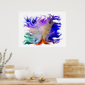 Poster Femme avec cheval (Cuisine)