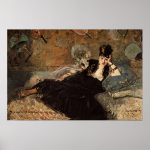 Poster Femme avec des fans