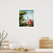 POSTER FEMME AVEC DEUX ENFANTS (Cuisine)