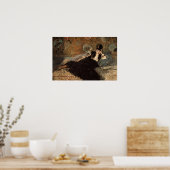 Poster Femme Avec Fans (Cuisine)