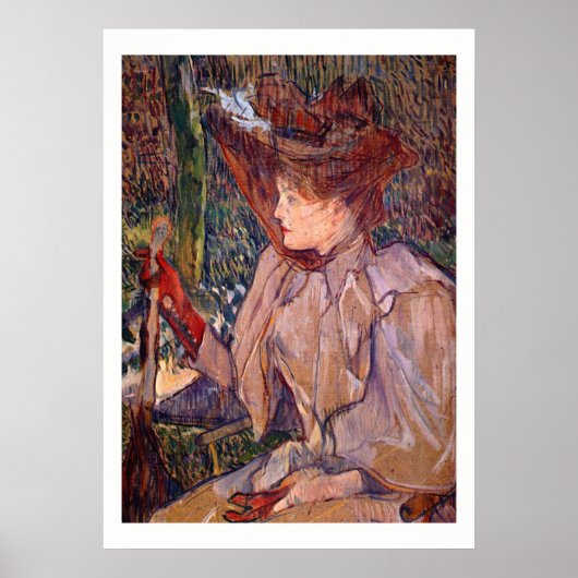 Poster Femme avec gants #2 (Devant)