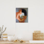 Poster Femme avec panier, par Juan Gris (Cuisine)