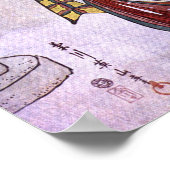 Poster Femme avec parapluie 2 (Coin)