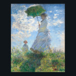 Poster Femme avec parasol - Claude Monet Fine Art<br><div class="desc">Femme avec parasol - Madame Monet et Son Fils - Claude Monet (1875), artiste française, décoration d'art ou cadeau. TRANSFÉREZ L'IMAGE D'ART À N'IMPORTE QUEL PRODUIT. Toutes nos images d'art sont tirées de galeries publiques et optimisées à 600 pixels par pouce à haute résolution pour fournir une impression de qualité...</div>