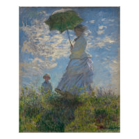 Femme avec parasol - Madame Monet et son fils