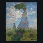 Poster Femme avec parasol - Madame Monet et son fils<br><div class="desc">Femme avec un parasol - Madame Monet et Son Fils par Claude Monet. 1875,  huile sur toile.</div>