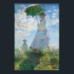 Poster Femme avec Parasol, Madame Monet et Son Fils<br><div class="desc">Peinture impressionniste de paysage par Claude Monet - Chefs d'oeuvre classiques - Claude Monet Impressionniste série - Femme avec un parasol,  Madame Monet et Son Fils</div>