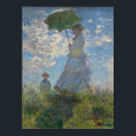 Poster Femme avec parasol - Madame Monet et son fils<br><div class="desc">Femme avec parasol - Madame Monet et son fils - Claude Monet</div>