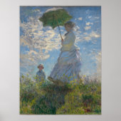 Poster Femme avec parasol - Madame Monet et son fils (Devant)