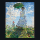 Poster Femme avec Parasol, Madame Monet et Son Fils<br><div class="desc">Peinture impressionniste de paysage par Claude Monet - Chefs d'oeuvre classiques - Claude Monet Impressionniste série - Femme avec un parasol,  Madame Monet et Son Fils</div>