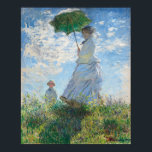 Poster Femme avec Parasol, Madame Monet et Son Fils<br><div class="desc">Peinture impressionniste de paysage par Claude Monet - Chefs d'oeuvre classiques - Claude Monet Impressionniste série - Femme avec un parasol,  Madame Monet et Son Fils</div>