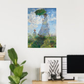 Poster Femme avec Parasol, Madame Monet et Son Fils (Bureau à domicile)