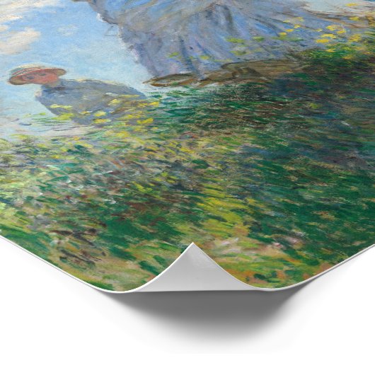 Poster femme avec parasol madame monet et son fils (Coin)