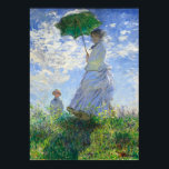 Poster Femme avec Parasol, Madame Monet et Son Fils<br><div class="desc">Femme au parasol,  Madame Monet et son fils par Claude Monet Vintage Fine Art</div>