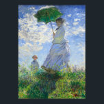 Poster Femme avec Parasol, Madame Monet et Son Fils<br><div class="desc">Femme au parasol, Madame Monet et son fils par Claude Monet Vintage Fine Art</div>