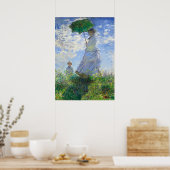Poster Femme avec Parasol, Madame Monet et Son Fils (Cuisine)