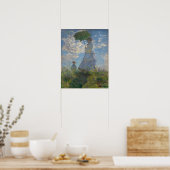 Poster Femme avec parasol - Madame Monet et son fils (Cuisine)