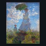 Poster Femme avec Parasol, Monet<br><div class="desc">Oscar-Claude Monet (14 novembre 1840 - 5 décembre 1926) était un peintre français, un fondateur de la peinture impressionniste française et le praticien le plus constant et le plus prolifique de la philosophie du mouvement d'exprimer ses perceptions avant la nature, surtout en ce qui concerne la peinture en plein air...</div>