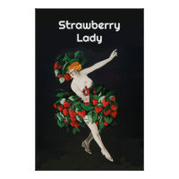 FEMME AVEC STRAWBERRIES Art Nouveau