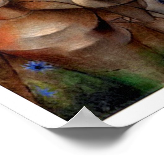 Poster Femme avec un cheval (Coin)