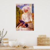 Poster Femme avec un chien par Mary Stevenson Cassatt (Cuisine)