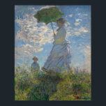 Poster Femme avec un parasol<br><div class="desc">Poster de Woman With a Parasol de Claude Monet 1875</div>