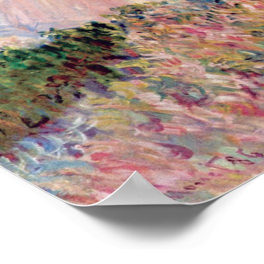 Poster Femme avec un parasol, Claude Monet, 1886 (Coin)