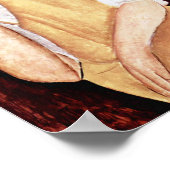 Poster Femme avec ventilateur, Modigliani (Coin)