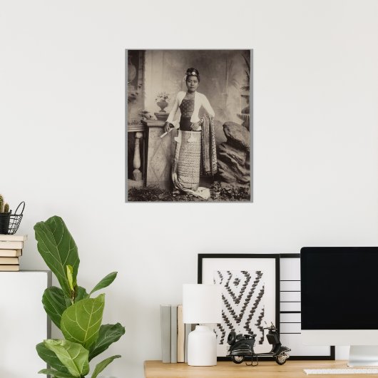 Poster Femme birmane (Bureau à domicile)