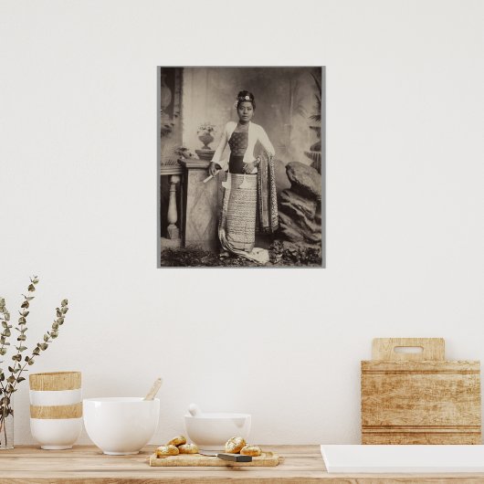 Poster Femme birmane (Cuisine)
